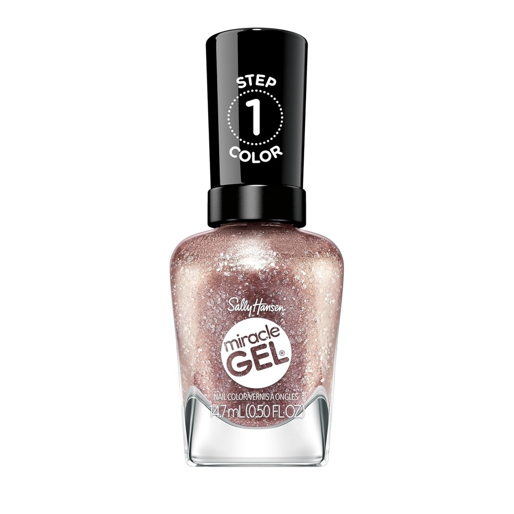 image:imageSally Hansen Miracle Gel Supercharged Glam Gilded Gossip LongLasting Nail Polish With Beautiful Colors Shiny Manicure 052oz