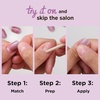 Sally Hansen Perfect Press-Ons, Twice as Nice, Double Chill, Fake Nails, With Vitamin E & B5, Salon-Quality Manicure, Easy to Apply