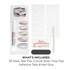 Sally Hansen Perfect Press-Ons, Twice as Nice, Double Chill, Fake Nails, With Vitamin E & B5, Salon-Quality Manicure, Easy to Apply