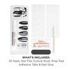 Sally Hansen Perfect Press-Ons, Twice as Nice, Peek-A-Blue, Fake Nails, With Vitamin E & B5, Salon-Quality Manicure, Easy to Apply