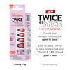 Sally Hansen Perfect Press-Ons, Twice as Nice, Cherry Flip, Fake Nails, With Vitamin E & B5, Salon-Quality Manicure, Easy to Apply