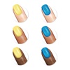 ​Sally Hansen Insta-Dri Color Shift, Turn The Violet Up​, Highly Pigmented, Quick Dry Nail Polish, 3-in-1 Formula, Easy to Apply, 0.32oz(770 Hella Yella + 773 Blue Over)
