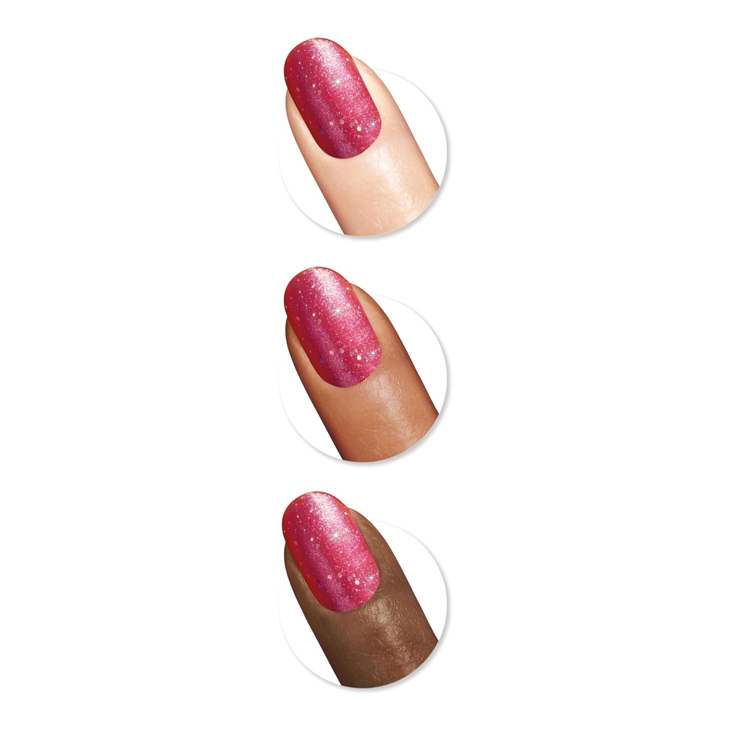 image:imageSally Hansen InstaDri Nail Polish Quick Dry Long Lasting StreakFree Shine Shiny 333 Peachy Breeze Pink Nail Color117 Ruby Reflection