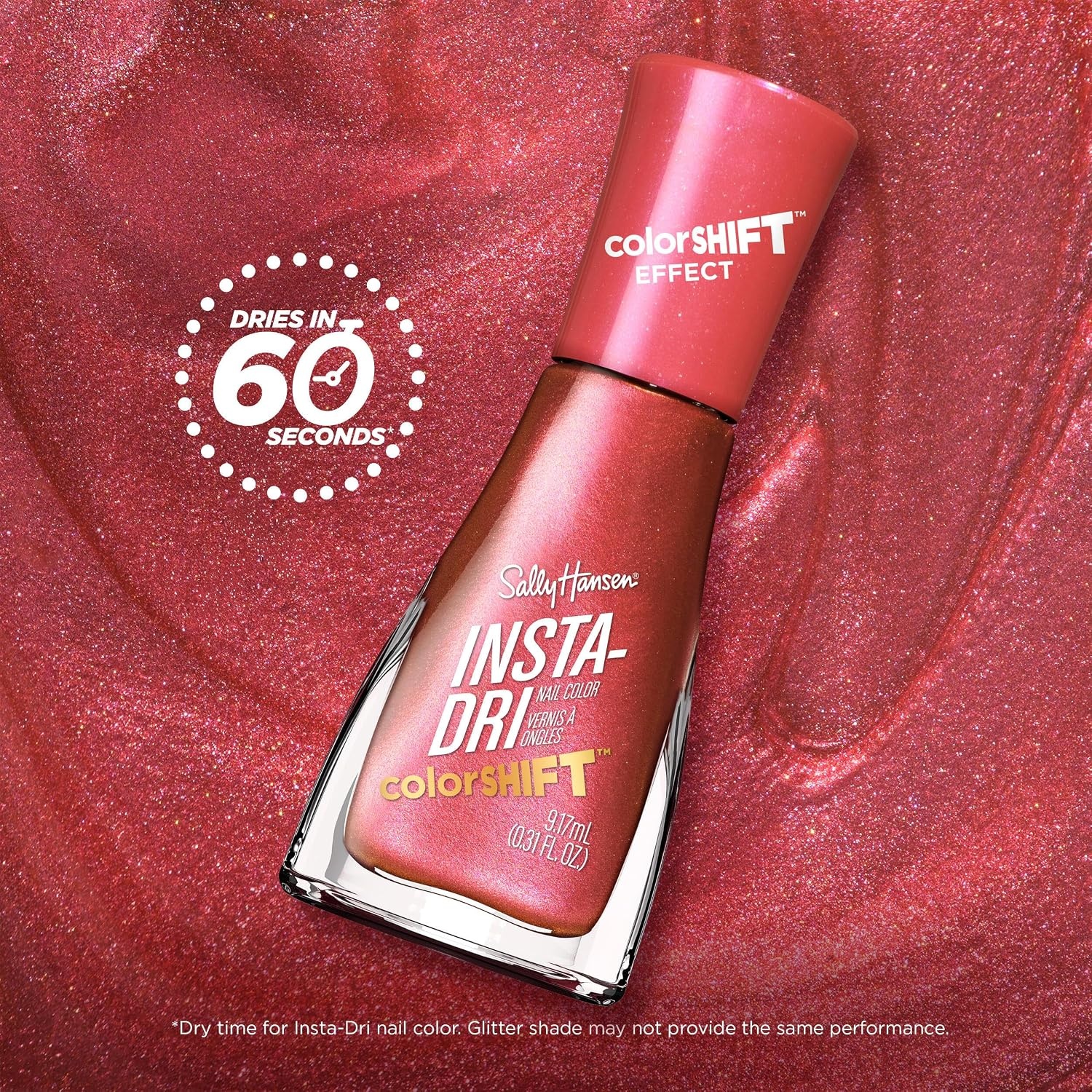 image:imageSally Hansen InstaDri Nail Polish Quick Dry Long Lasting StreakFree Shine Shiny 333 Peachy Breeze Pink Nail Color149 Maximalit
