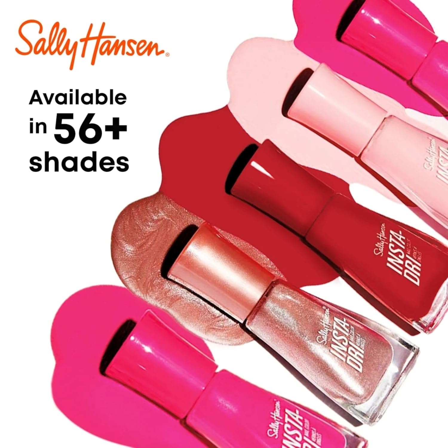 image:imageSally Hansen InstaDri Nail Polish Quick Dry Long Lasting StreakFree Shine Shiny 333 Peachy Breeze Pink Nail Color239 In a Blush