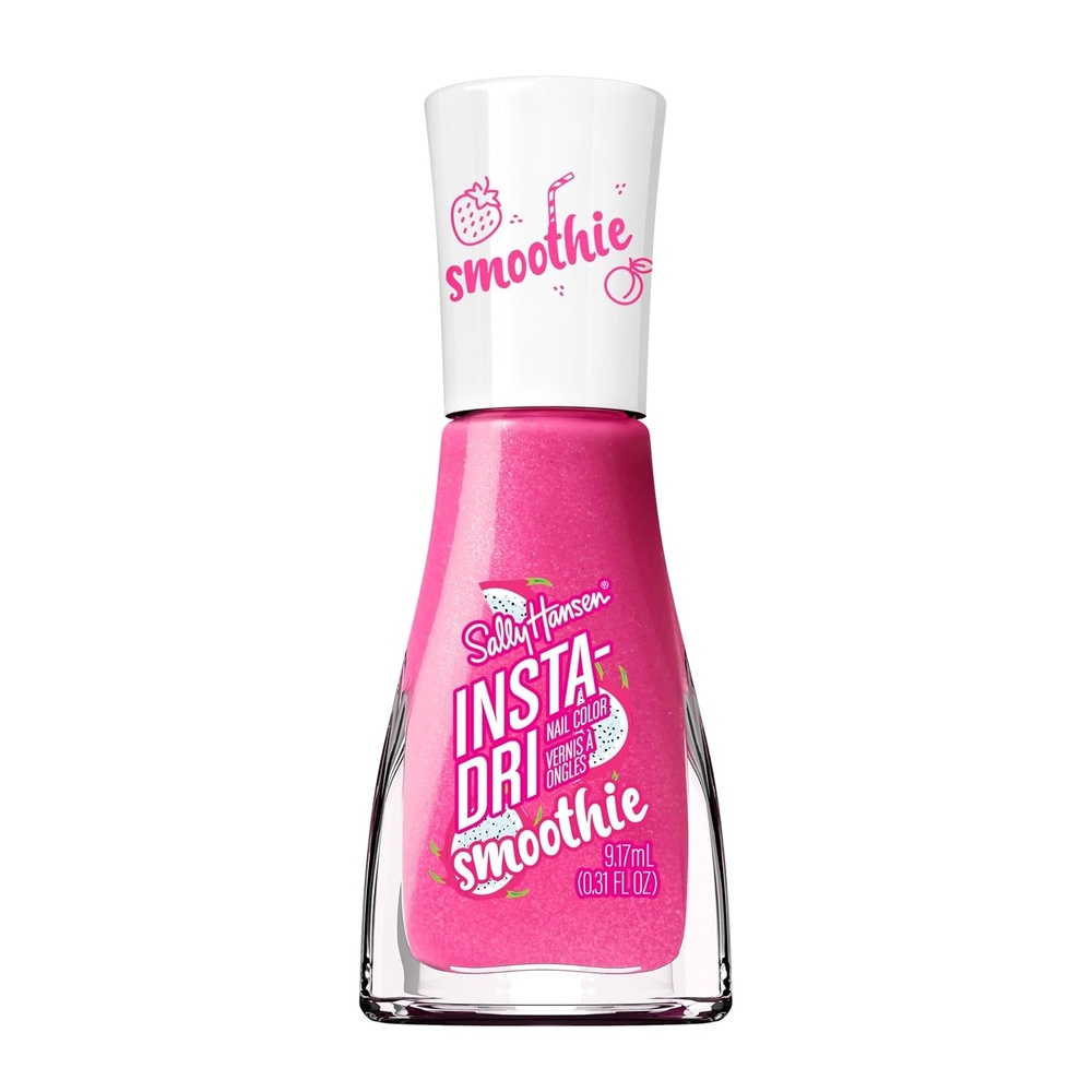 image:imageSally Hansen InstaDri Nail Polish Quick Dry Long Lasting StreakFree Shine Shiny 333 Peachy Breeze Pink Nail Color158 Dragon Fruit Crush