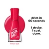 Sally Hansen Insta-Dri Nail Polish | Quick Dry, Long Lasting, Streak-Free Shine | Shiny | 333 Peachy Breeze | Pink Nail Color(362 Crimson Crush)