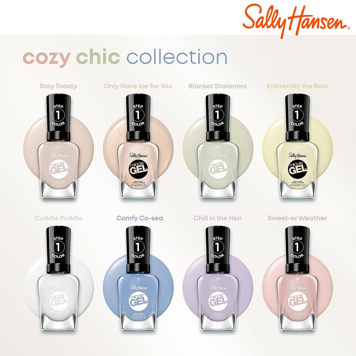 image:imageSally Hansen Miracle Gel Nail Polish Shade Slater Girl 809 05 Fl Oz Pack of 2188 Only Have Ice For You