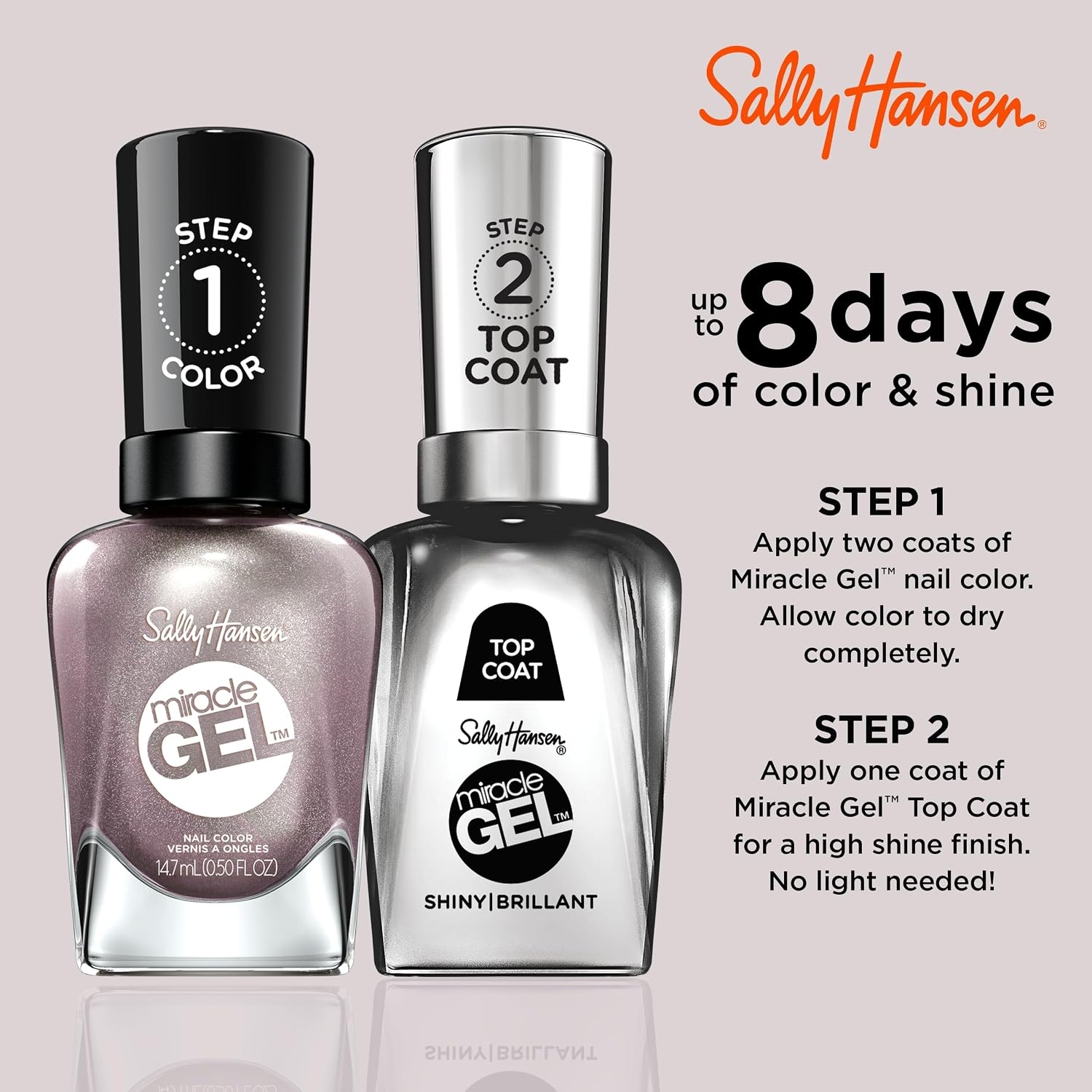 image:imageSally Hansen Miracle Gel Nail Polish Shade Slater Girl 809 05 Fl Oz Pack of 2204 Adrenaline Crush