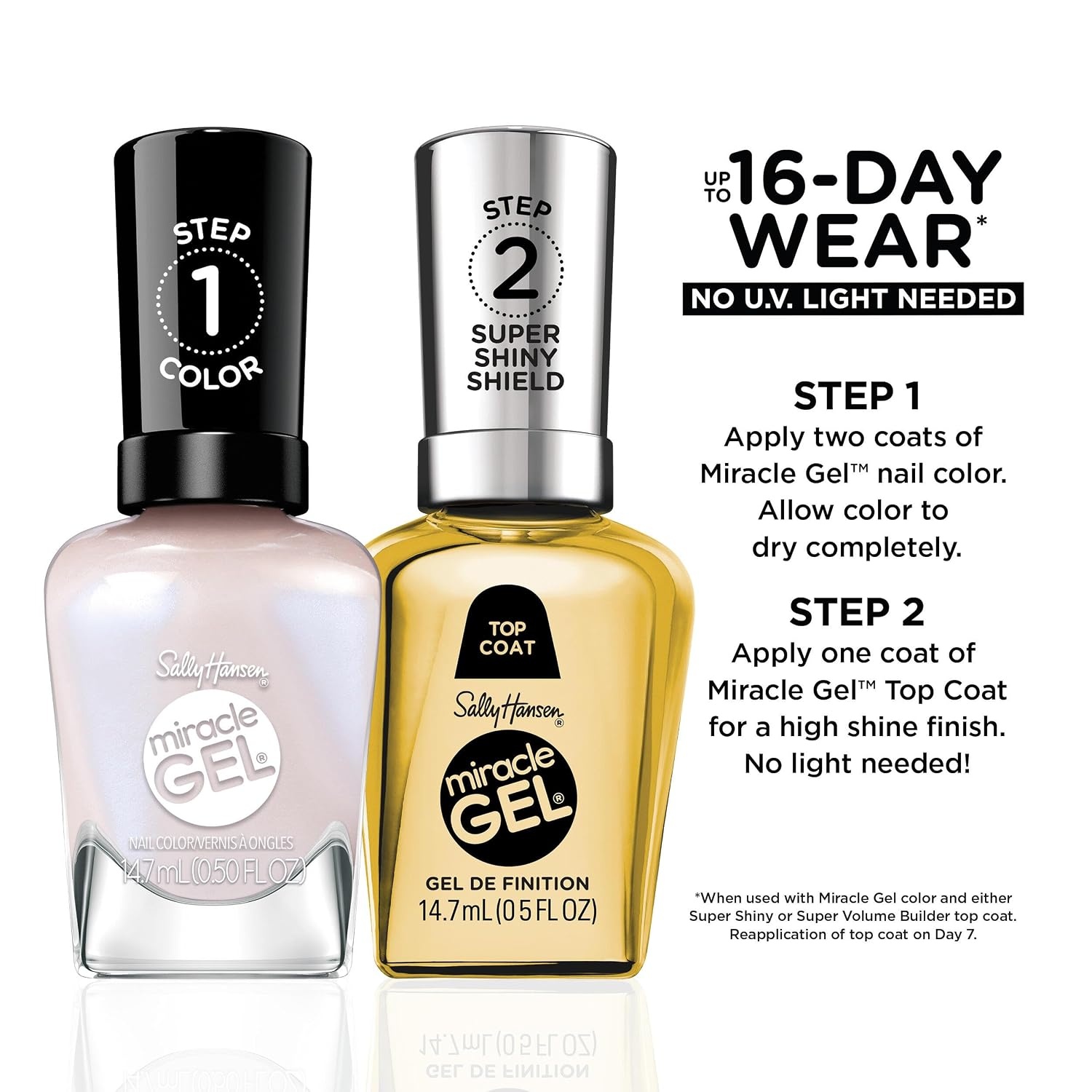 image:imageSally Hansen Miracle Gel Nail Polish Shade Slater Girl 809 05 Fl Oz Pack of 2231 Chics in Charge