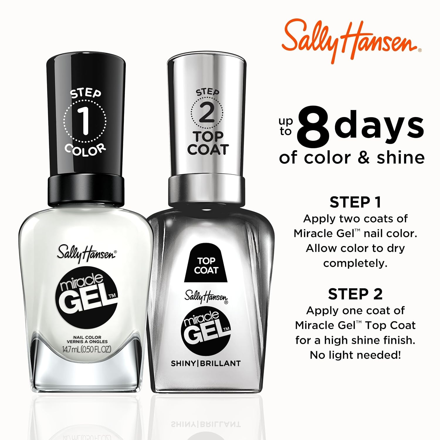 image:imageSally Hansen Miracle Gel Nail Polish Shade Slater Girl 809 05 Fl Oz Pack of 2789450 Get Mod