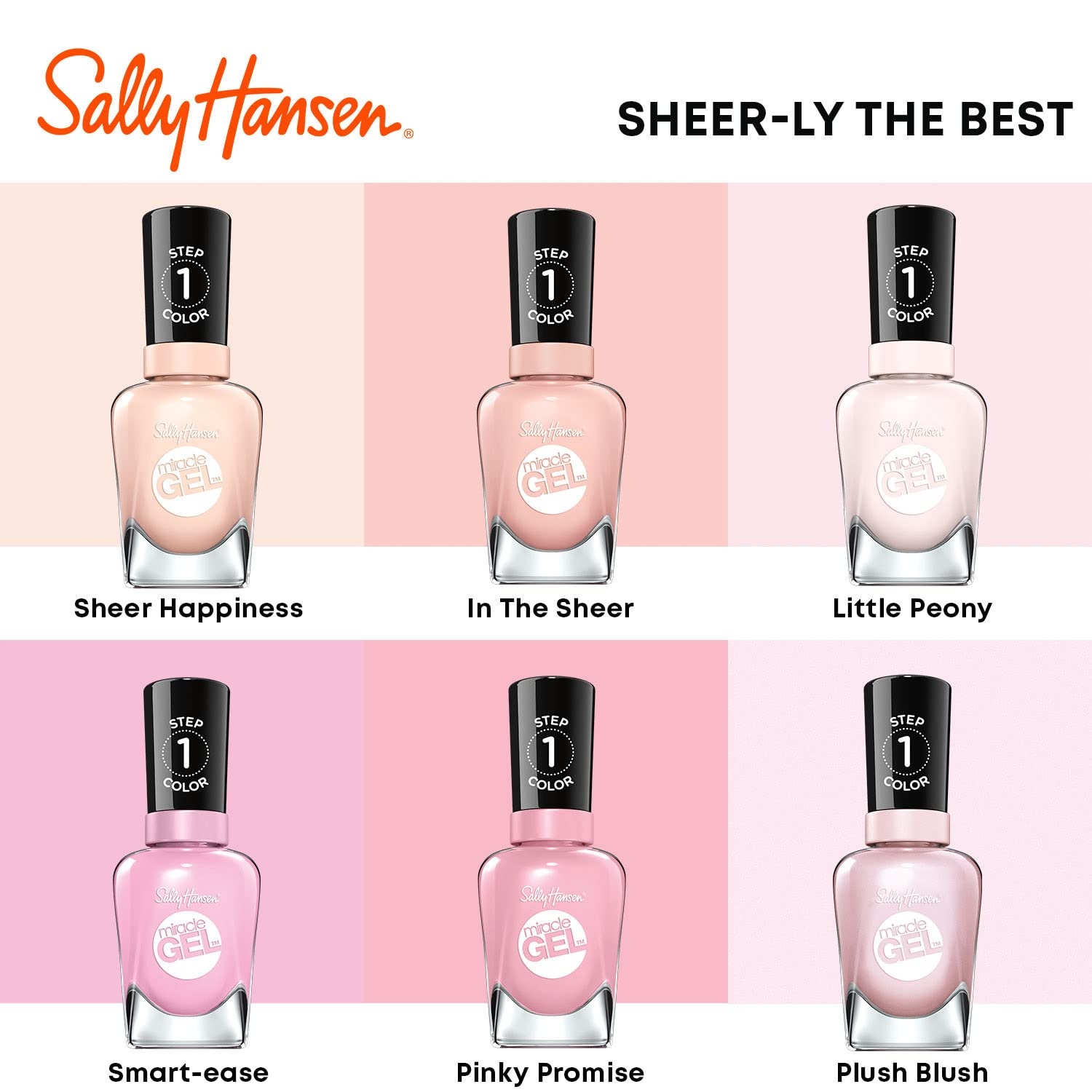image:imageSally Hansen Miracle Gel Nail Polish Shade Slater Girl 809 05 Fl Oz Pack of 2789450 Get Mod