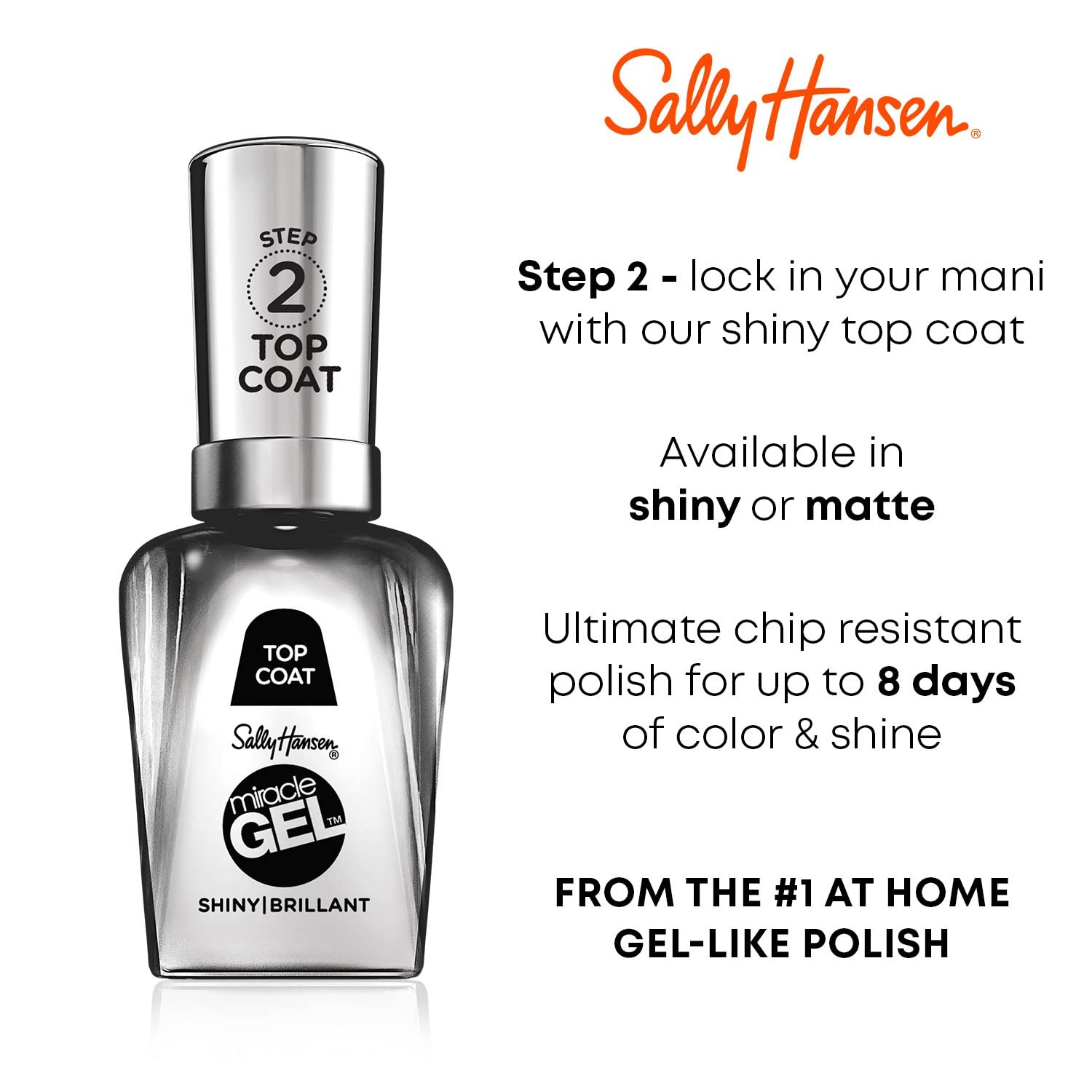image:imageSally Hansen Miracle Gel Nail Polish Shade Slater Girl 809 05 Fl Oz Pack of 2789450 Get Mod