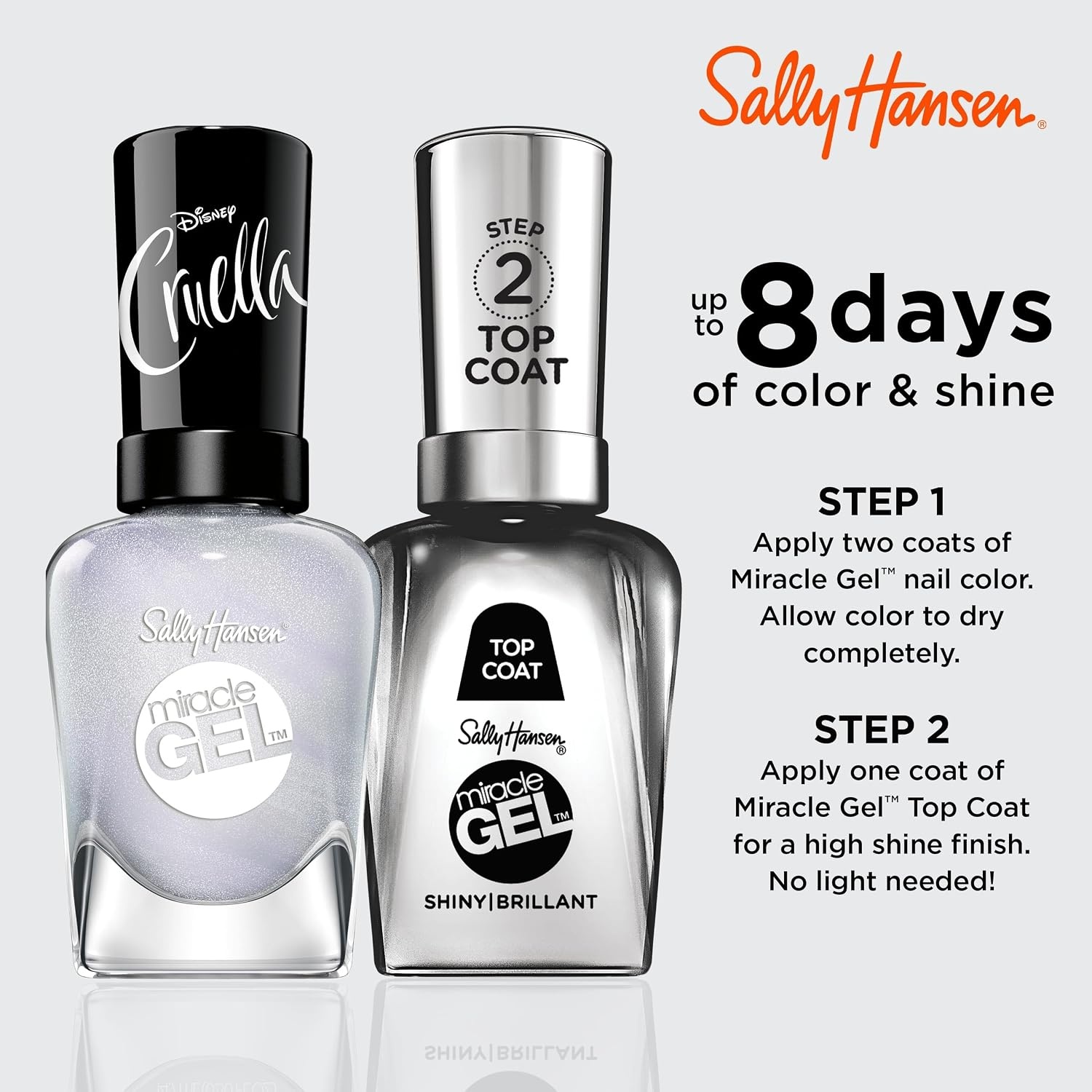 image:imageSally Hansen Miracle Gel Nail Polish Shade Slater Girl 809 05 Fl Oz Pack of 2861 Iconic Darling